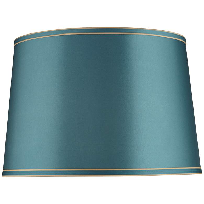 Image 1 Springcrest Soft Teal Shade with Gold Trim 14x16x11 (Spider)