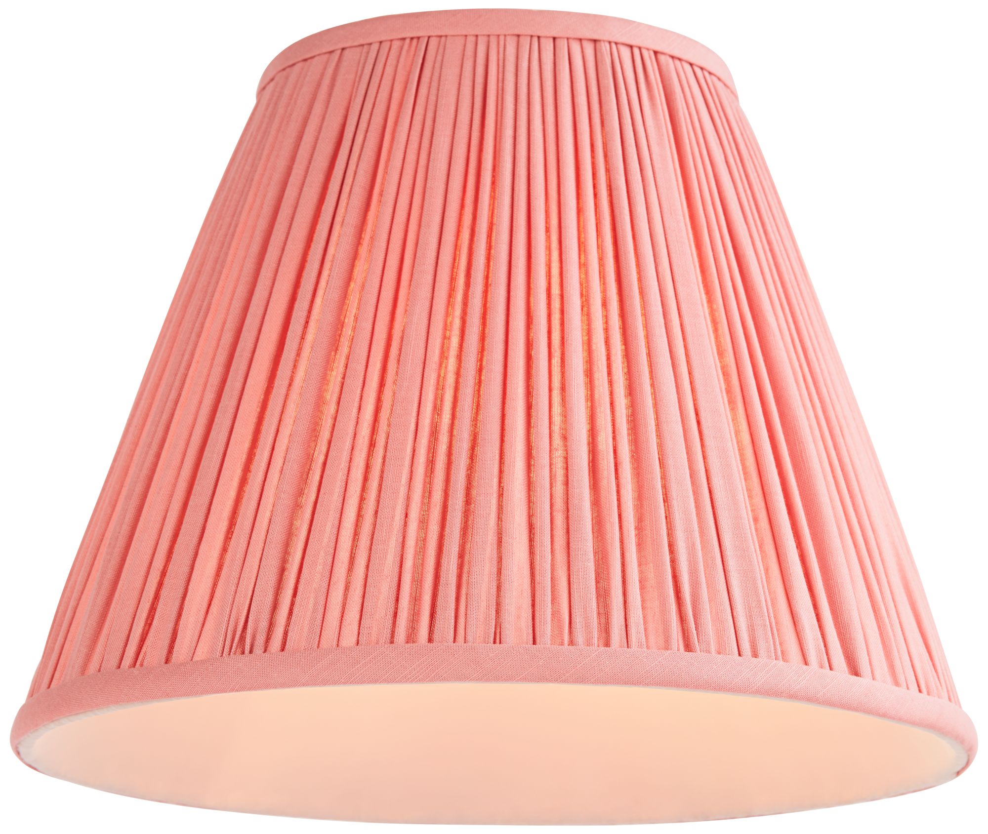 Image 3 Springcrest Spencer Rose Pink Loose Pleat Empire Shade 6x12x9x9.5 (Spider) more views