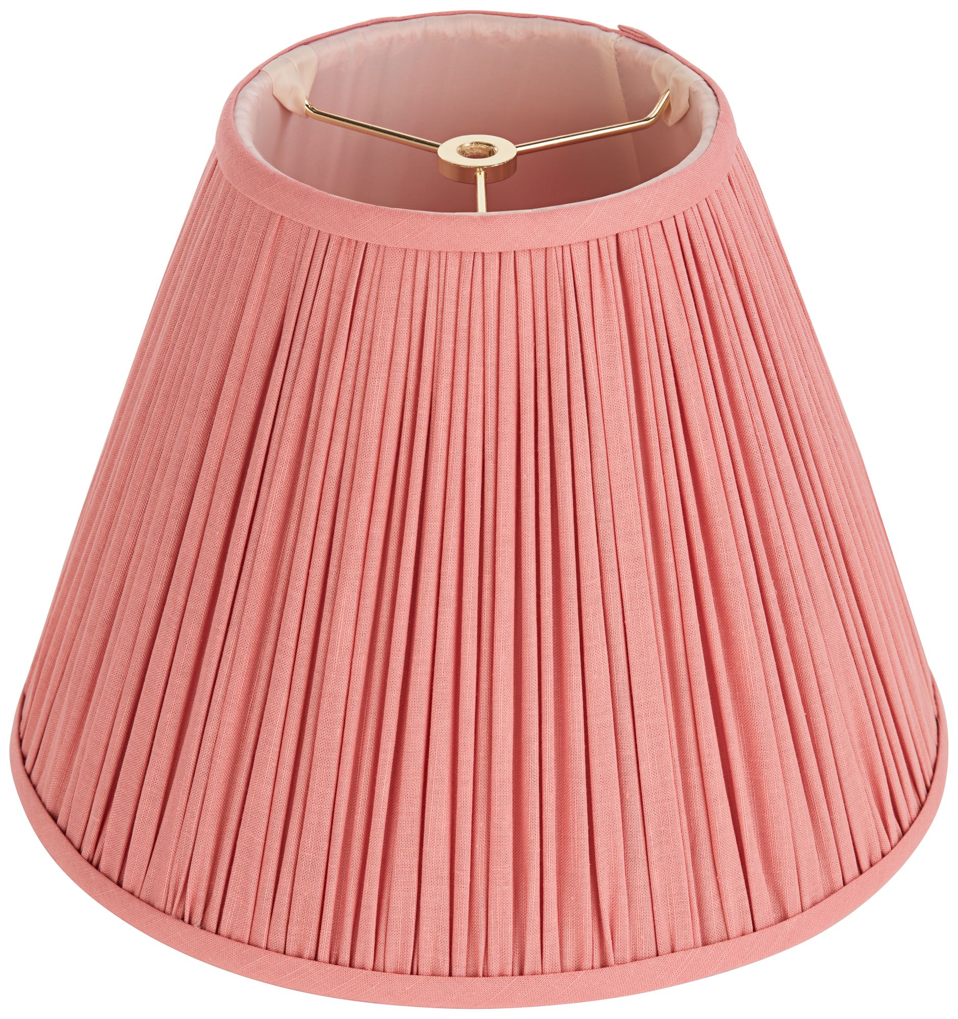 Image 4 Springcrest Spencer Rose Pink Loose Pleat Empire Shade 6x12x9x9.5 (Spider) more views
