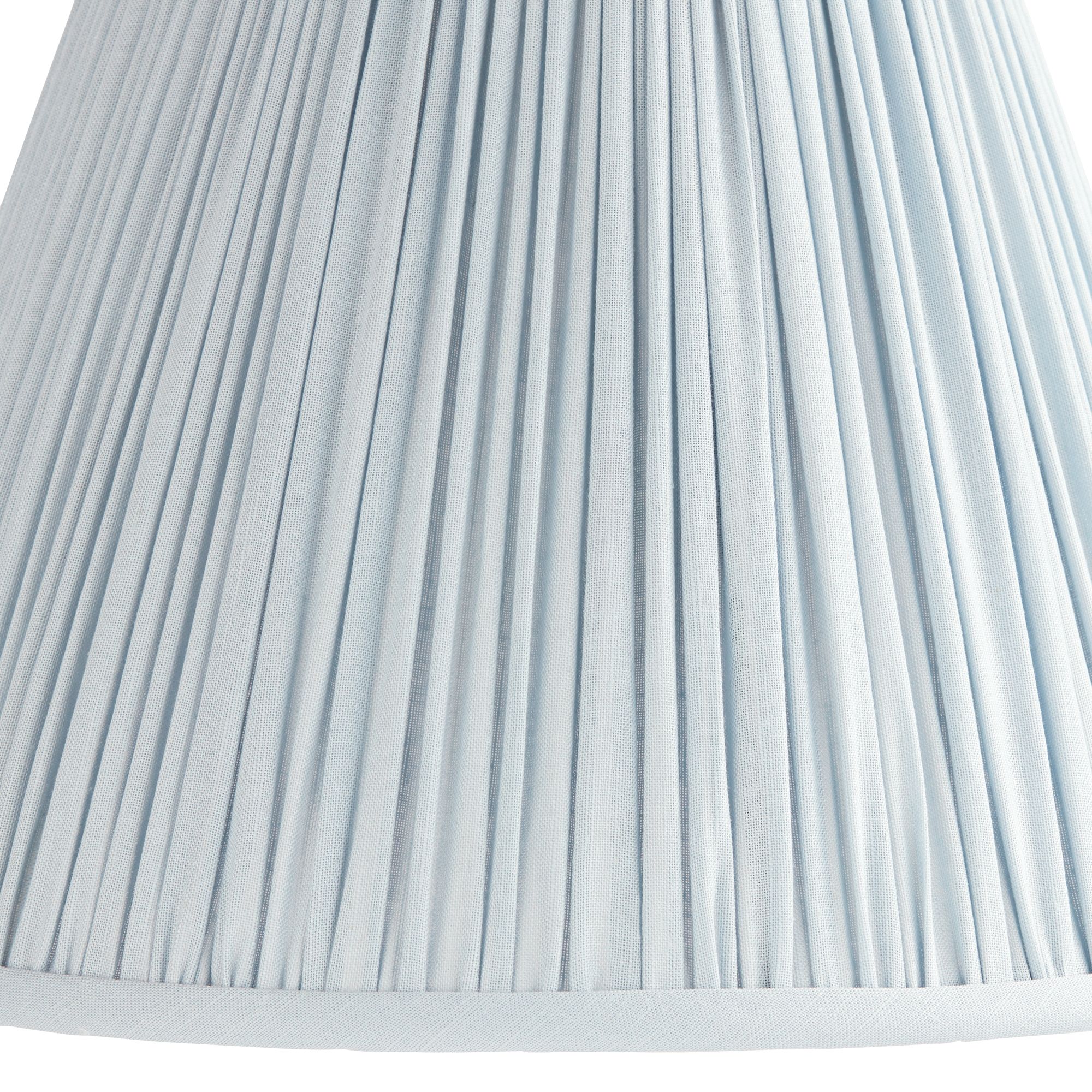 Image 2 Springcrest Spencer Soft Blue Loose Pleat Empire Shade 6x12x9x9.5 (Spider) more views