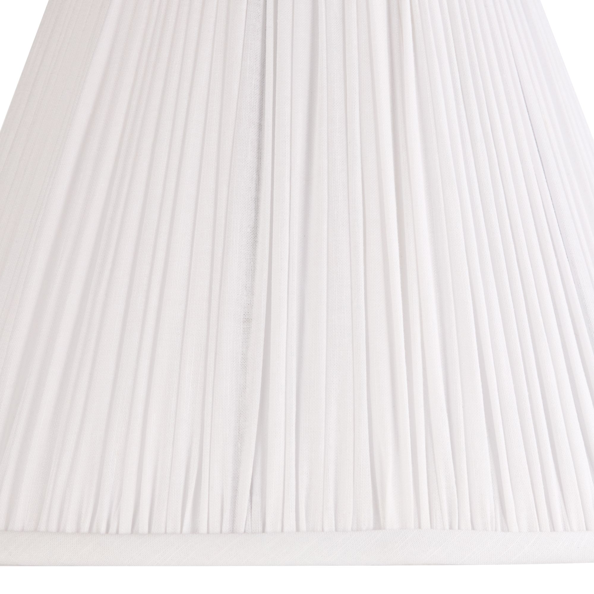Image 2 Springcrest Spencer White Loose Pleated Empire Shade 6x12x9x9.5 (Spider) more views
