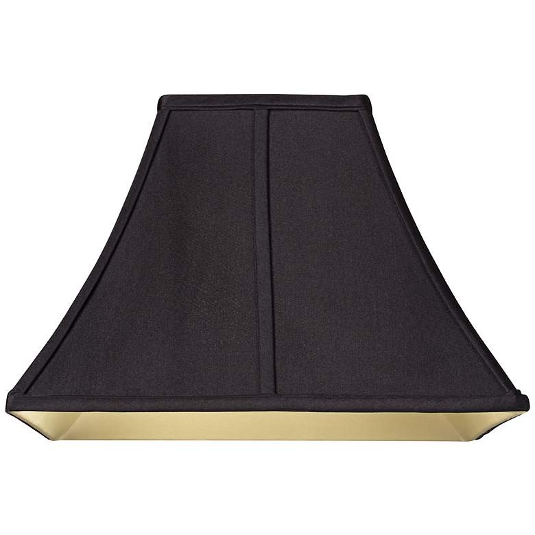 Image 2 Springcrest Square Curved Black Lamp Shade 6x14x9 1/2 (Spider) more views