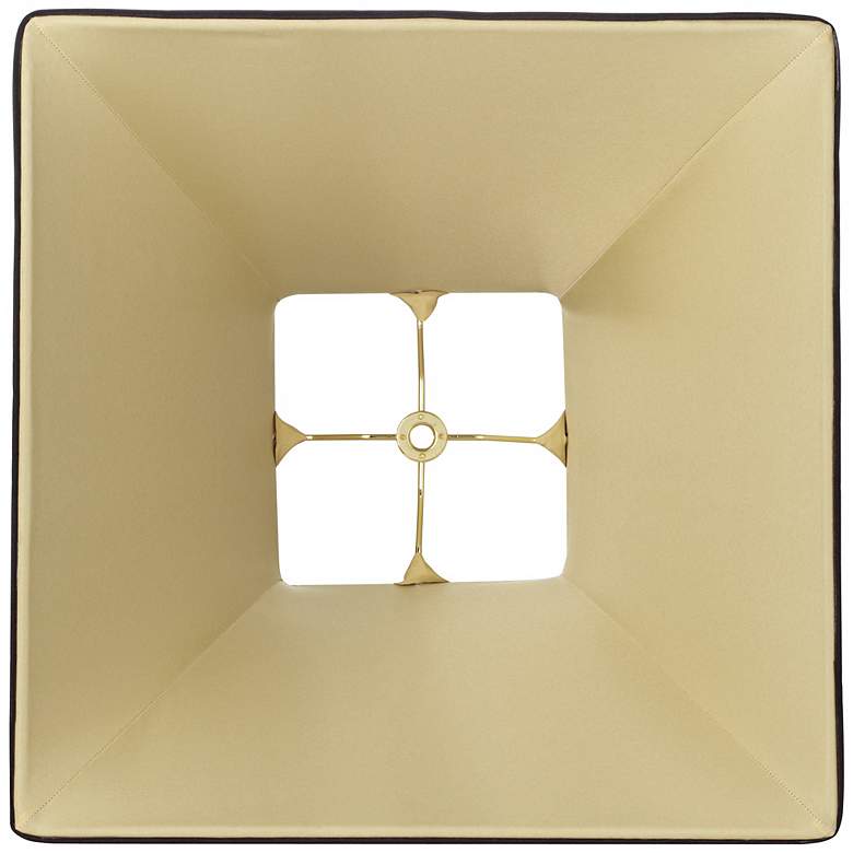 Image 3 Springcrest Square Curved Black Lamp Shade 6x14x9 1/2 (Spider) more views