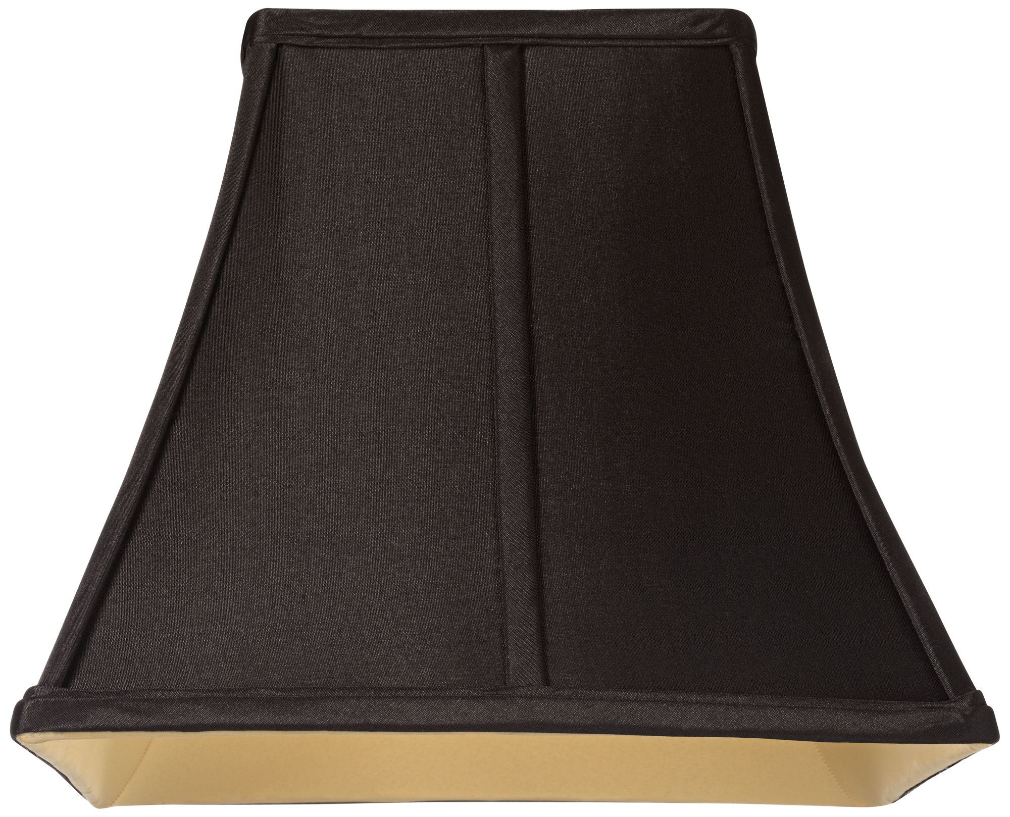 Image 3 Springcrest Sullivan Square Curved Black Lamp Shade 6x11x9.75 (Spider) more views