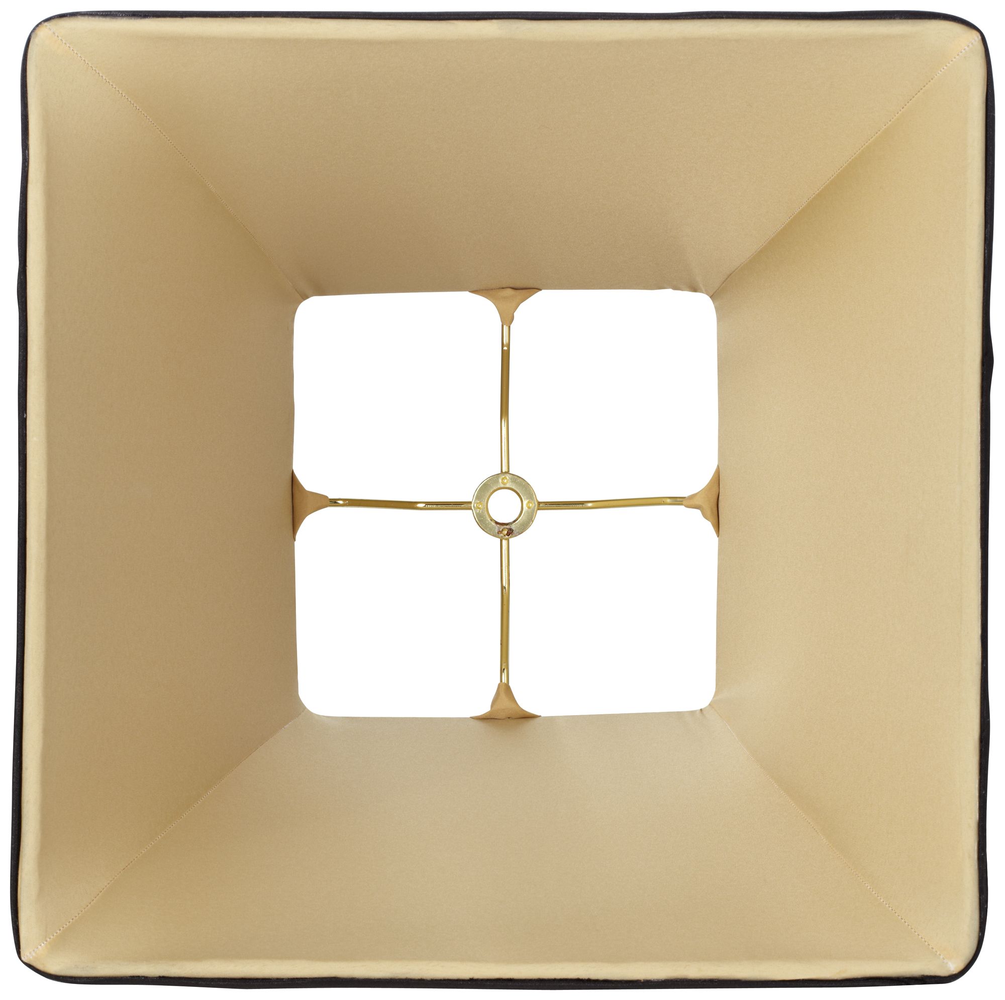 Image 4 Springcrest Sullivan Square Curved Black Lamp Shade 6x11x9.75 (Spider) more views