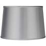 1_Springcrest Sydnee Gray with Silver Trim Drum Lamp Shade 14x16x11 (Spider)