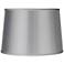 Springcrest Sydnee Gray with Silver Trim Drum Lamp Shade 14x16x11 (Spider)