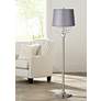 7_Springcrest Sydnee Gray with Silver Trim Drum Lamp Shade 14x16x11 (Spider) more views