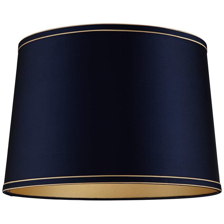 Image 3 Springcrest Sydnee Navy Blue with Gold Trim Shade 14x16x11 (Spider) more views