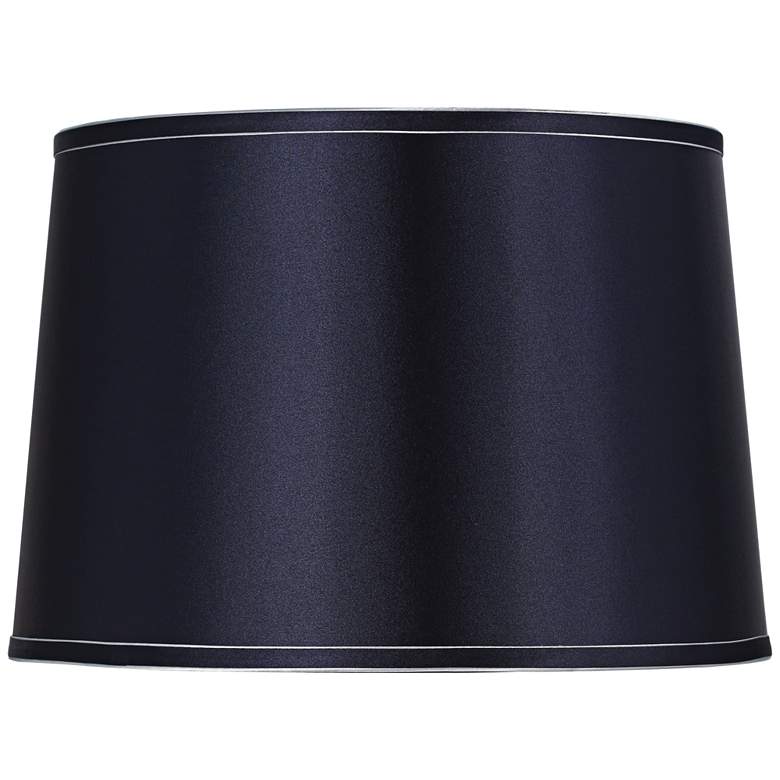 Image 1 Springcrest Sydnee Navy with Silver Trim Drum Shade 14x16x11 (Spider)
