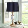 7_Springcrest Sydnee Navy with Silver Trim Drum Shade 14x16x11 (Spider) more views