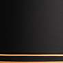 Thumbnail2 of Springcrest Sydnee Satin Black with Gold Trim Lamp Shade 14x16x11 (Spider) more views