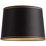 Thumbnail3 of Springcrest Sydnee Satin Black with Gold Trim Lamp Shade 14x16x11 (Spider) more views
