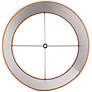 3_Springcrest Sydnee Satin Orange Silver Trim Drum Shade 14x16x11 (Spider) more views