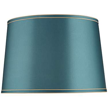 Springcrest Sydnee Soft Teal Blue Shade with Gold Trim 14x16x11 (Spider)