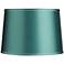 Springcrest Sydnee Soft Teal Silver Trim Drum Lamp Shade 14x16x11 (Spider)