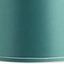 2_Springcrest Sydnee Soft Teal Silver Trim Drum Lamp Shade 14x16x11 (Spider) more views