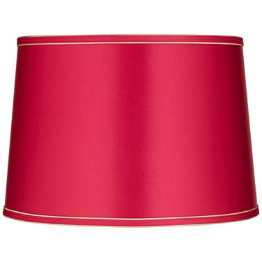 Springcrest Sydnee Vivid Pink Gold Trim Drum Shade 14x16x11 (Spider)