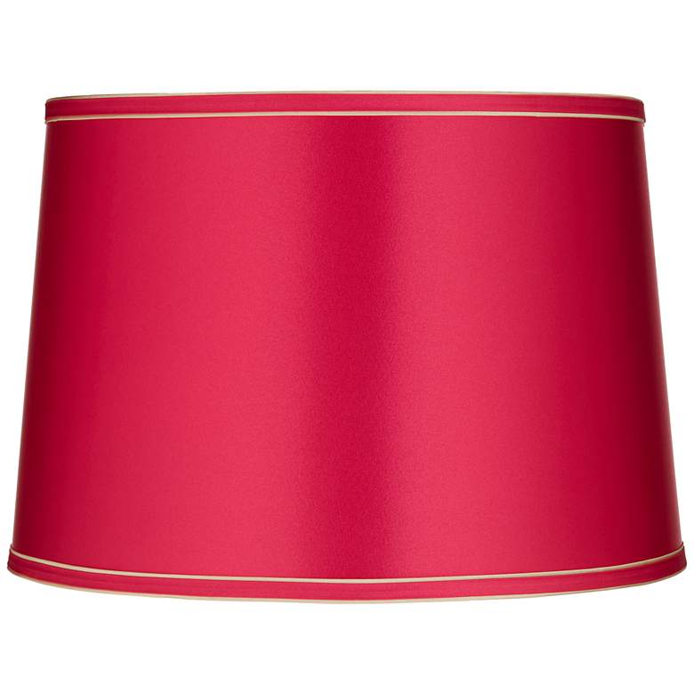 Image 1 Springcrest Sydnee Vivid Pink Gold Trim Drum Shade 14x16x11 (Spider)