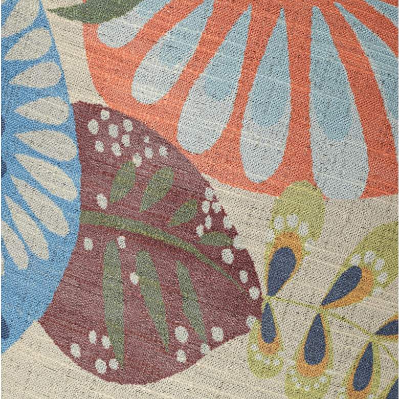 Image 2 Springcrest Tammi Botanical Flower Tapered Drum Shade 14x16x11 (Spider) more views