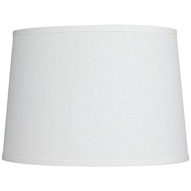 Springcrest Tammi White Linen Drum Lamp Shade 14x16x11x11 (Spider)