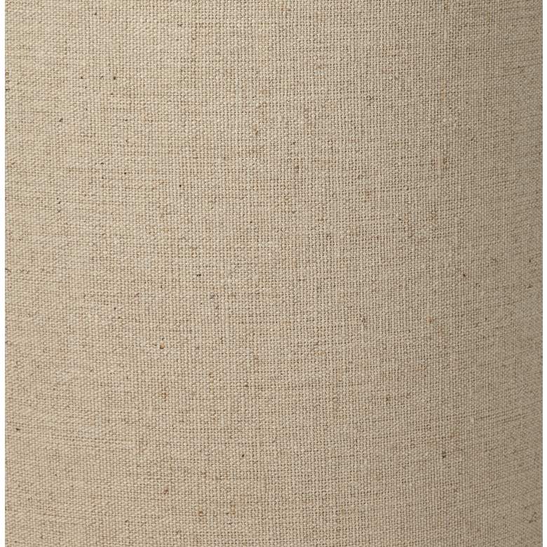 Image 2 Springcrest Tan Cotton Set of 2 Cylinder Lamp Shades 8x8x11 (Spider) more views