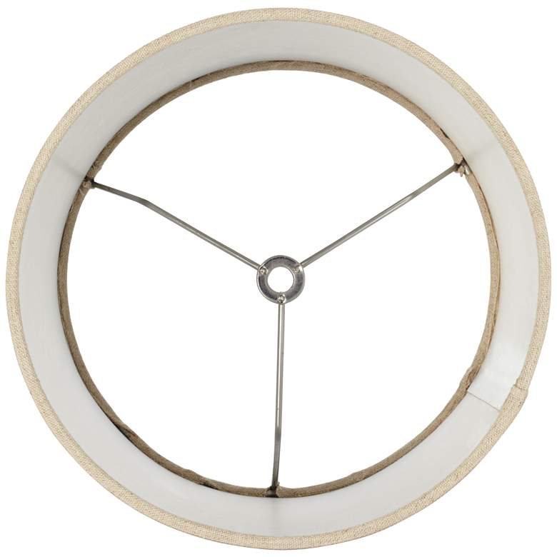 Image 4 Springcrest Tan Cotton Set of 2 Cylinder Lamp Shades 8x8x11 (Spider) more views