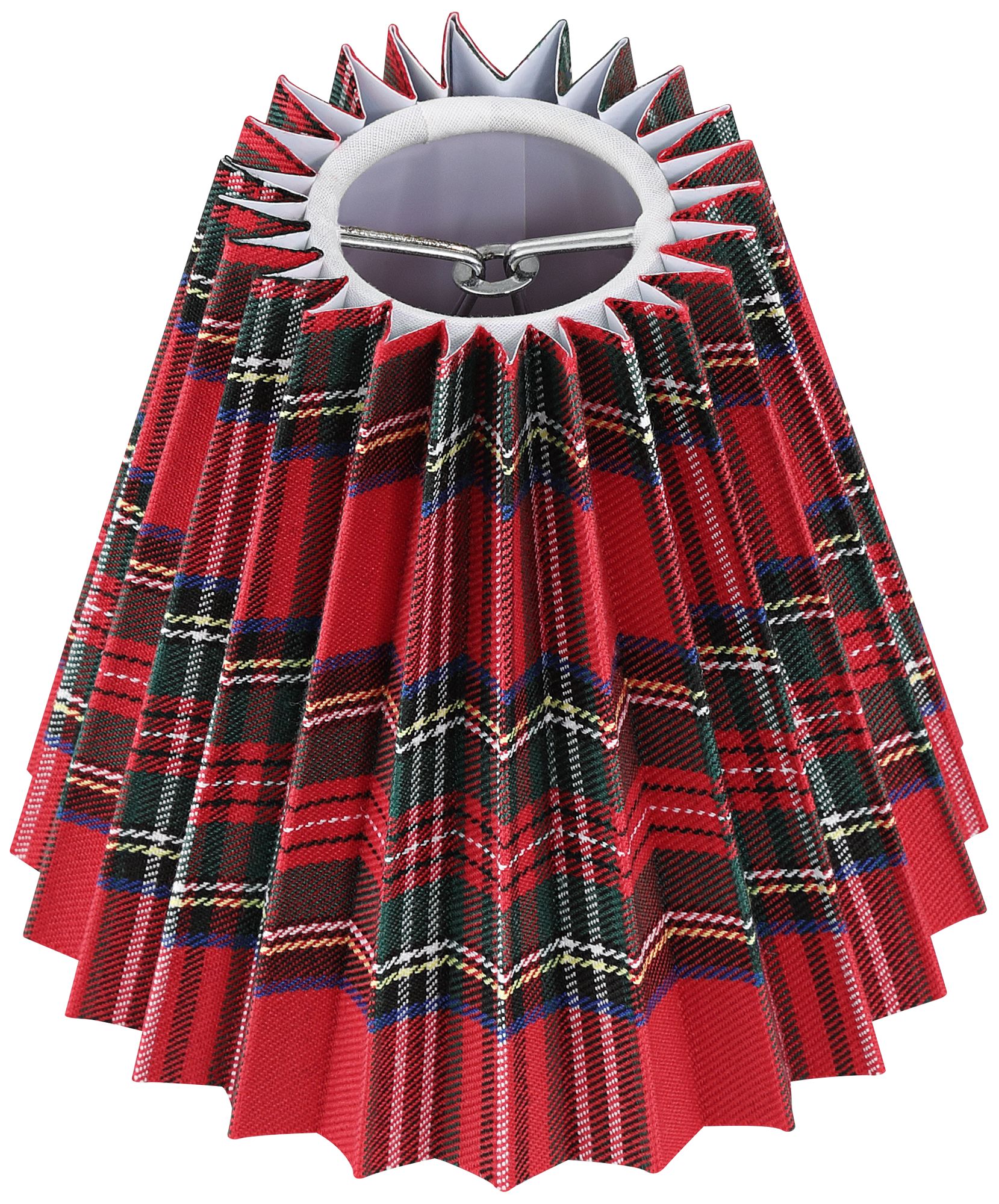 Image 6 Springcrest Tartan Red Plaid Empire Shade 3x6x5x5.25 (Clip-On) Set of 6 more views