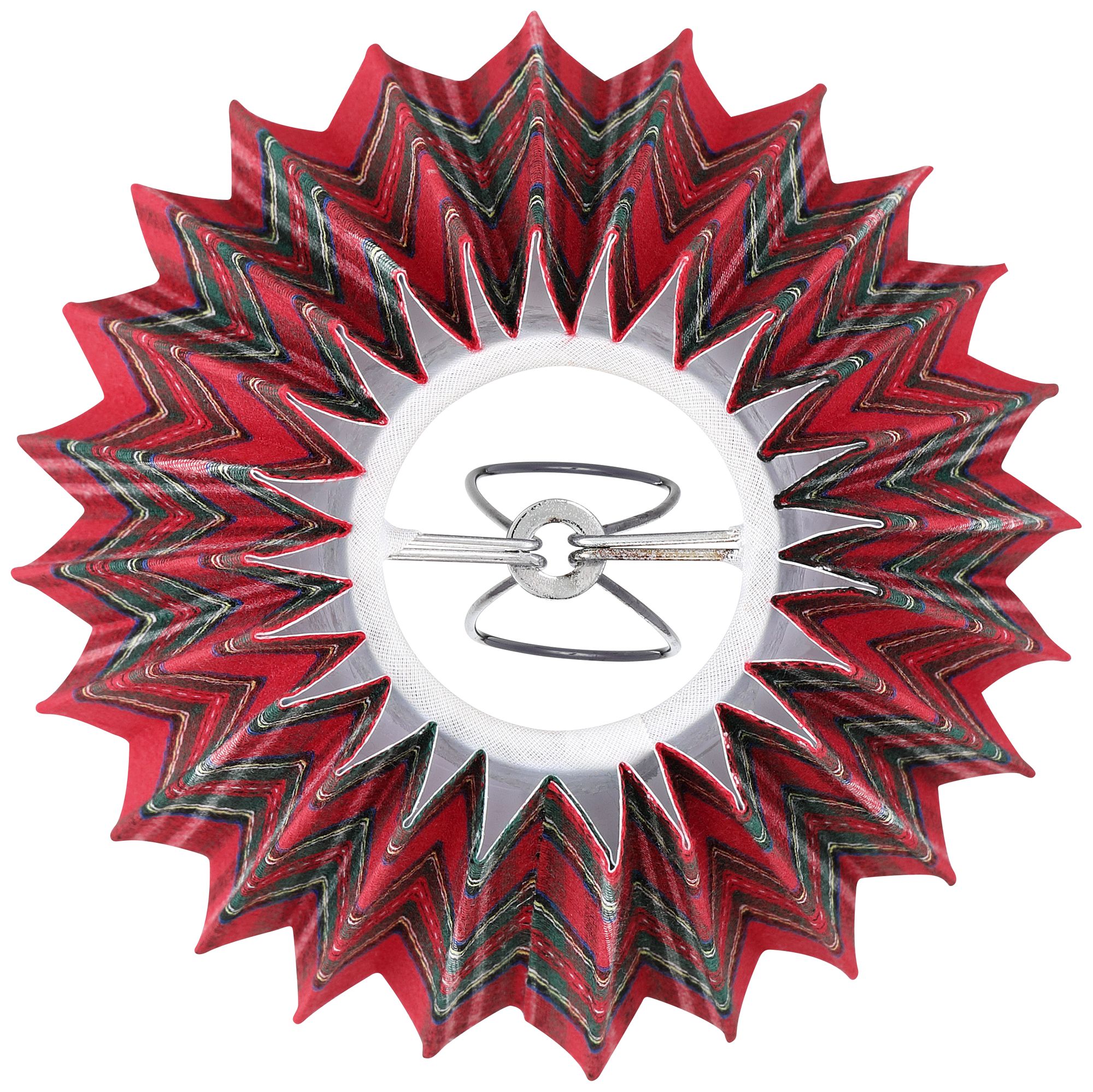 Image 7 Springcrest Tartan Red Plaid Empire Shade 3x6x5x5.25 (Clip-On) Set of 6 more views
