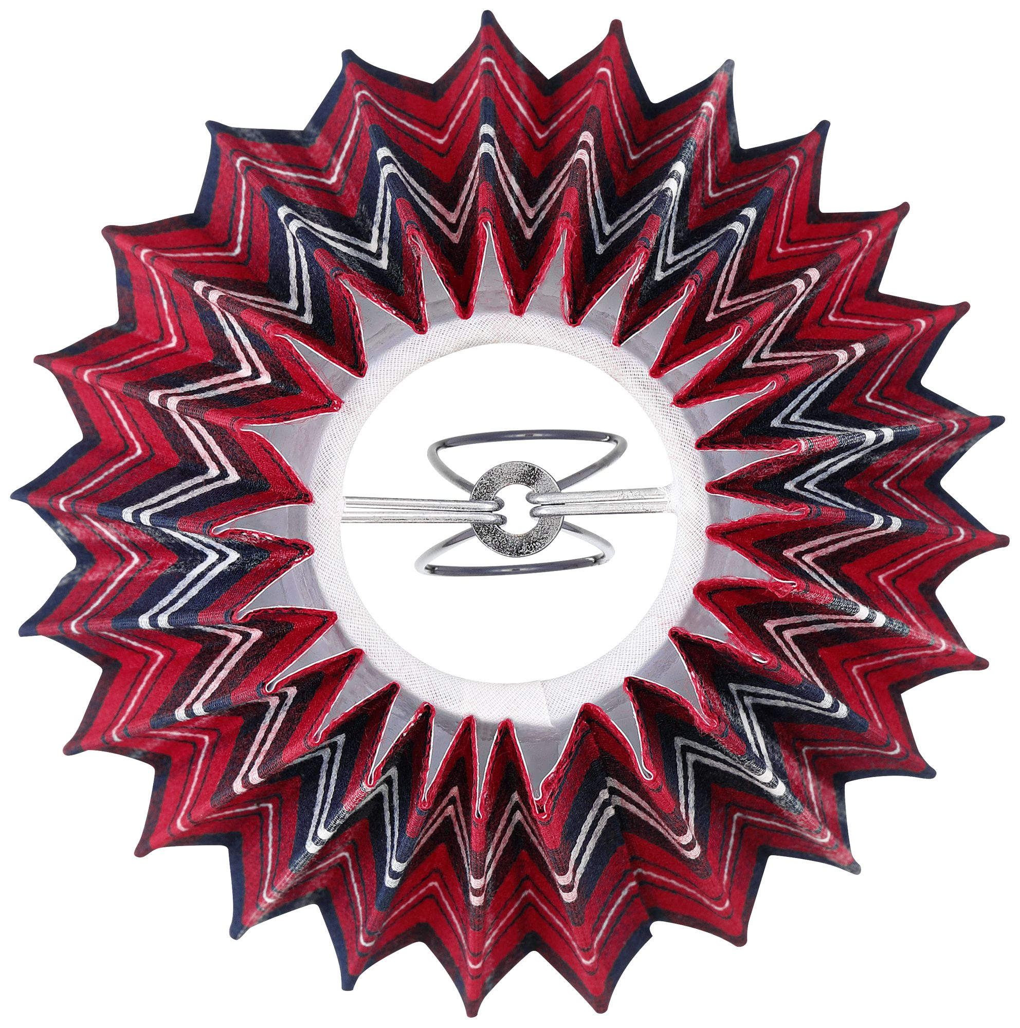 Image 6 Springcrest Tartan Scots Red Navy Plaid Shade 3x6x5x5.25 (Clip-On) Set of 4 more views