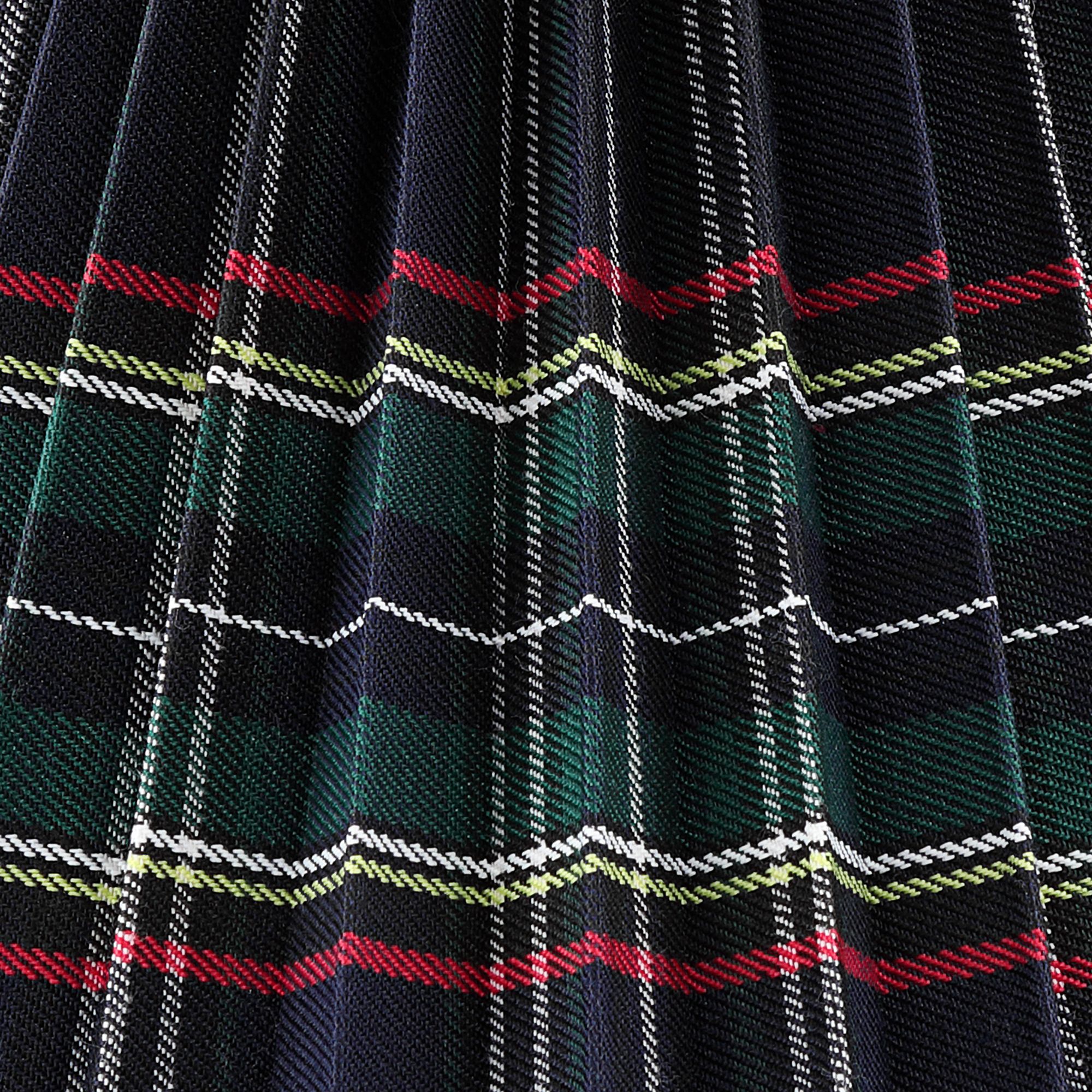 Image 2 Springcrest Tartan Scottish Navy Plaid Empire Shade 3x6x5x5.25 (Clip-On) more views