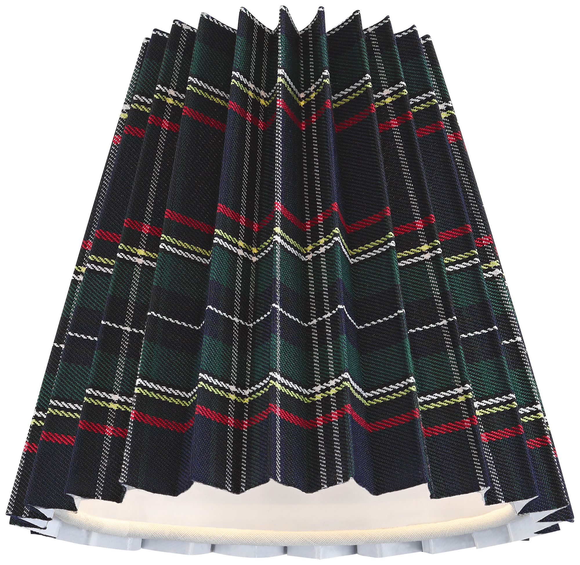 Image 4 Springcrest Tartan Scottish Navy Plaid Empire Shade 3x6x5x5.25 (Clip-On) more views