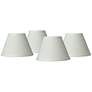1_Springcrest Taya Cream Chandelier Lamp Shades 3.5x7x5 (Clip-On) Set of 4