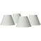 Springcrest Taya Cream Chandelier Lamp Shades 3.5x7x5 (Clip-On) Set of 4