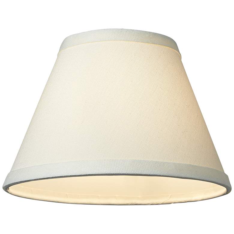 Image 4 Springcrest Taya Cream Chandelier Lamp Shades 3.5x7x5 (Clip-On) Set of 4 more views