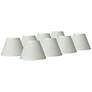 1_Springcrest Taya Cream Chandelier Lamp Shades 3.5x7x5 (Clip-On) Set of 8