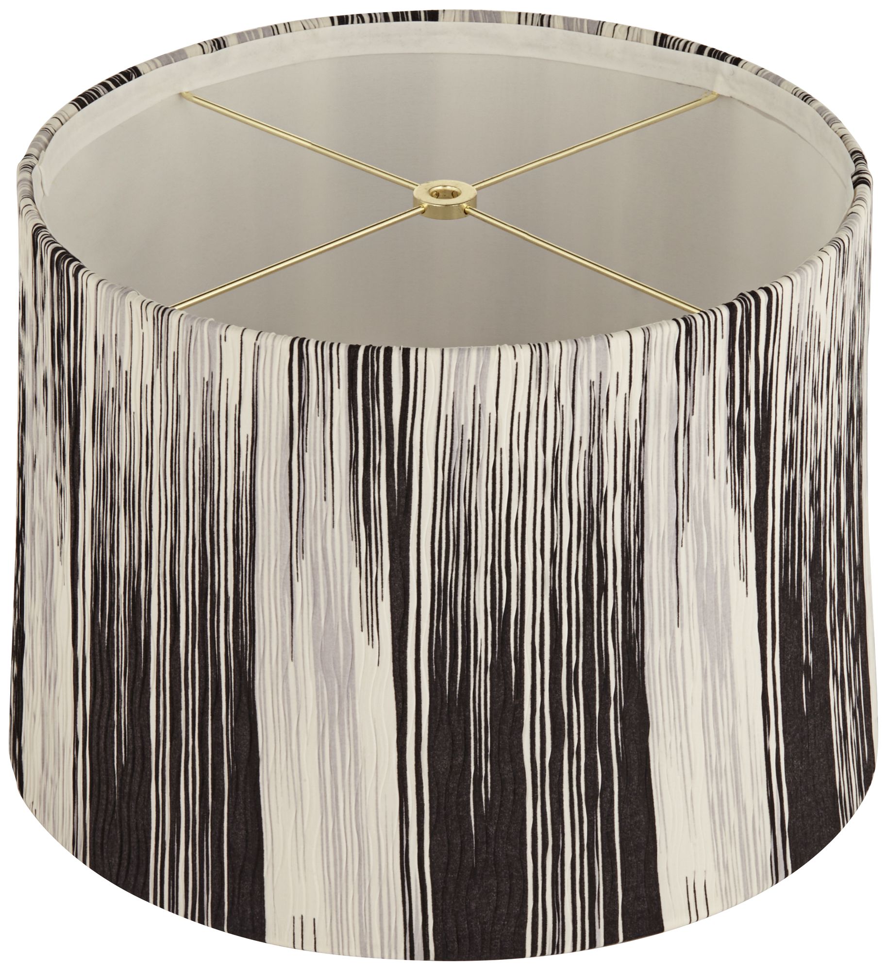 Image 4 Springcrest Tobey Black Monochrome Drum Lamp Shade 13x14x10 (Spider) more views