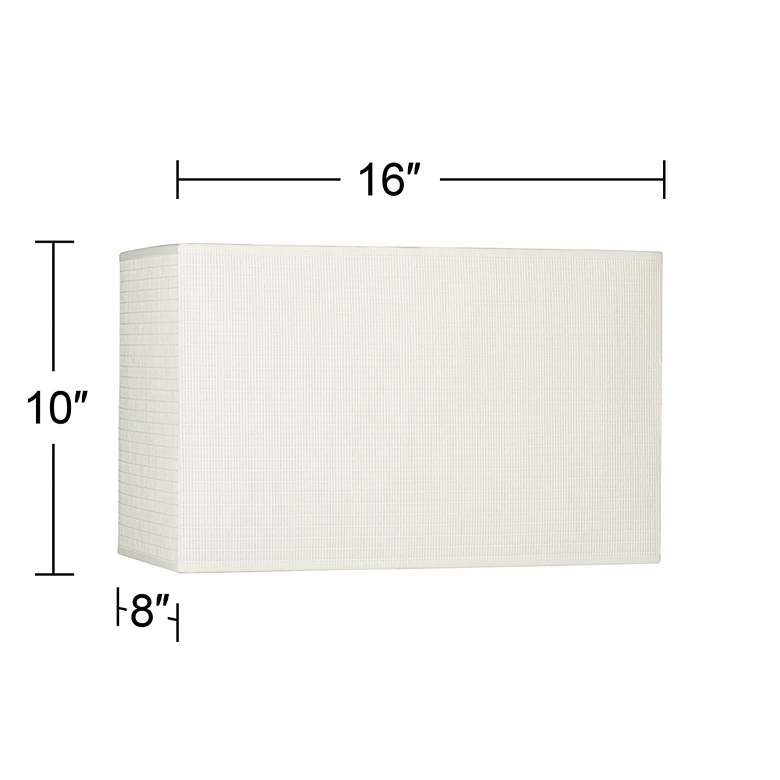 Image 5 Springcrest Tomi Off-White Rectangular Paper Shade 8/16x8/16x10 (Spider) more views