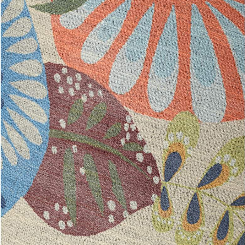Image 2 Springcrest Tropic Fabric Set of 2 Drum Lamp Shades 14x16x11 (Spider) more views
