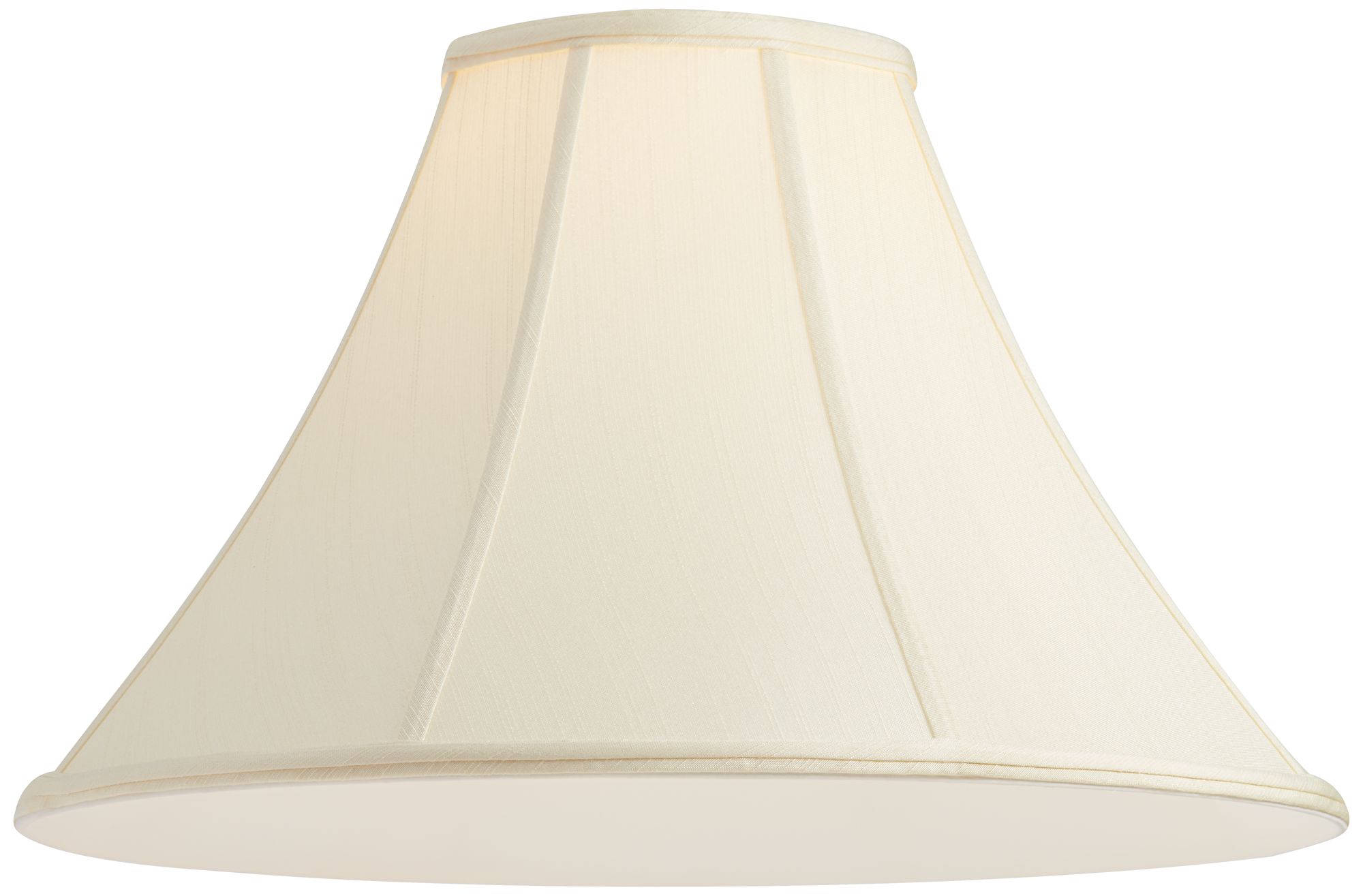 Image 3 Springcrest Turner Creme Flared Bell Lamp Shade 7x20x13.75 (Spider) more views