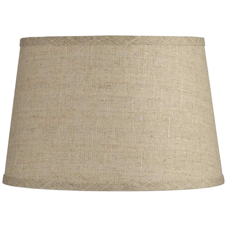 Image 1 Springcrest Vena Fine Burlap Drum Lamp Shade 10x12x8 (Spider)
