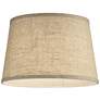 2_Springcrest Vena Fine Burlap Drum Lamp Shade 10x12x8 (Spider) more views