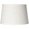 Springcrest Vena White Linen Tapered Drum Shade 10x12x8 (Spider)