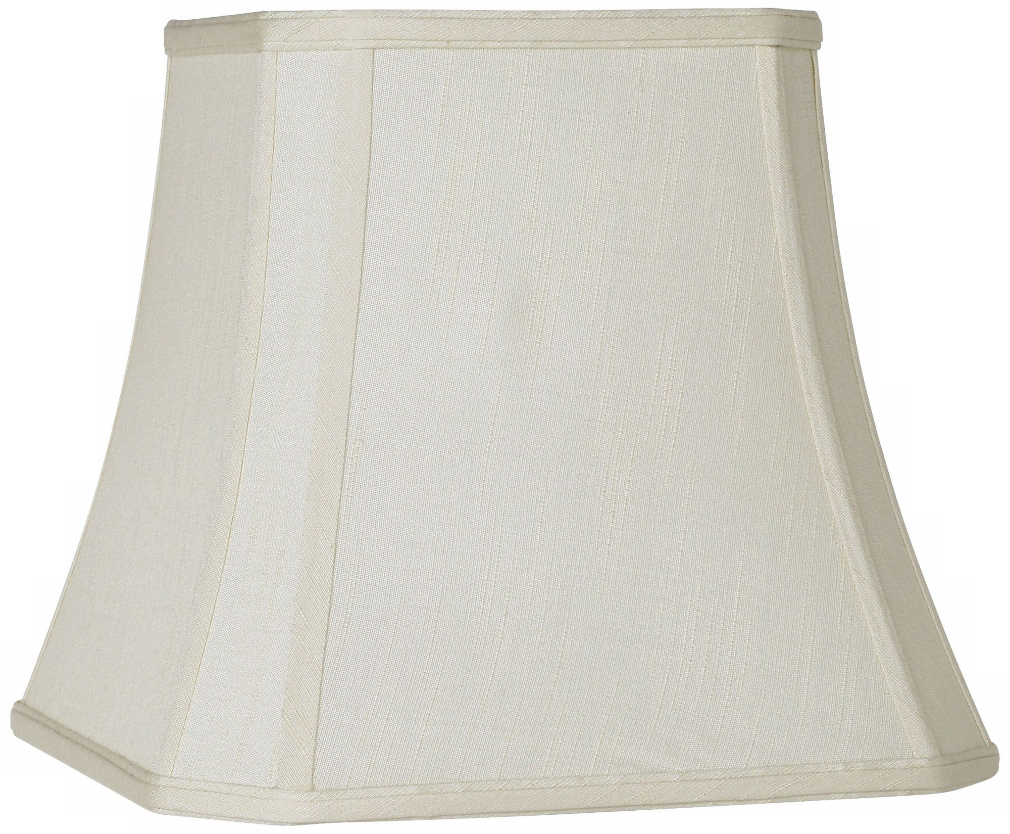 Image Springcrest Walton Creme Square Cut Corner Lamp Shade 8x12x11 (Spider)