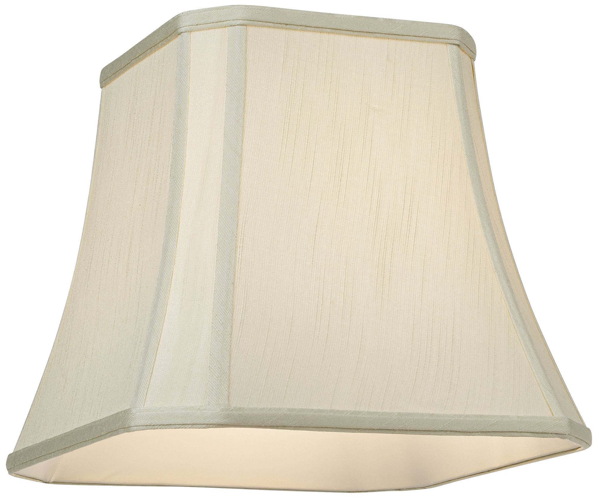 Image 3 Springcrest Walton Creme Square Cut Corner Lamp Shade 8x12x11 (Spider) more views