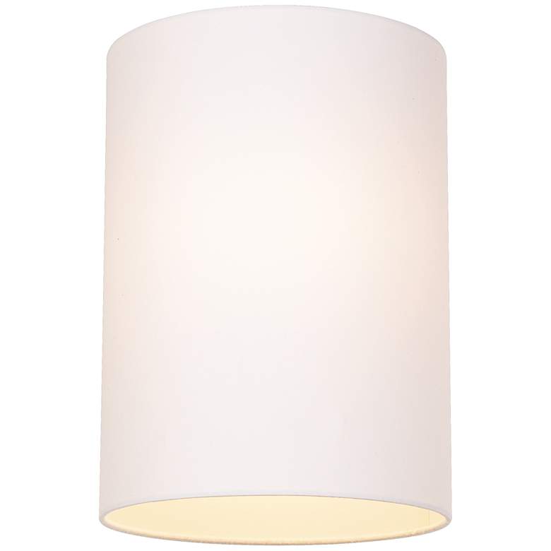 Image 3 Springcrest White Cotton Set of 2 Tall Drum Lamp Shades 8x8x11 (Spider) more views