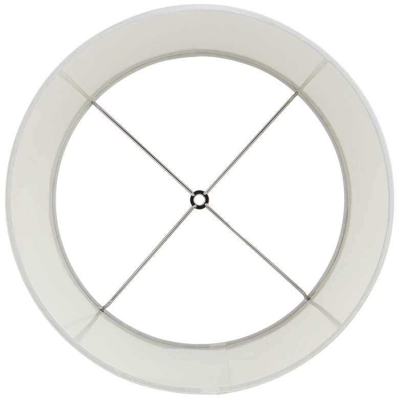 Image 6 Springcrest White Crystal Trim Set of 2 Drum Shades 13x15x10 (Spider) more views