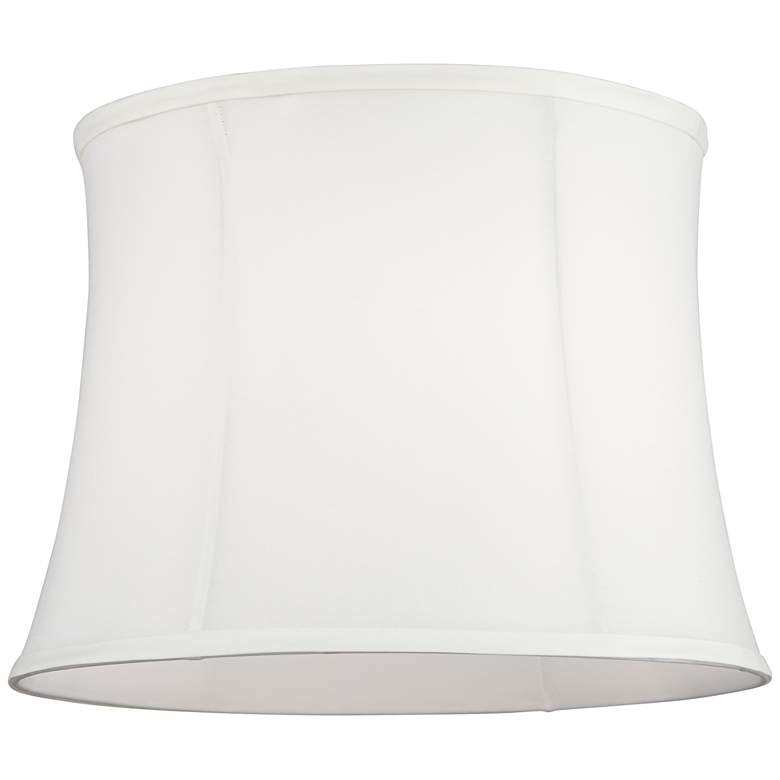 Image 4 Springcrest White Drum Lamp Shades 11.5x13.5x10 (Spider) Set of 2 more views