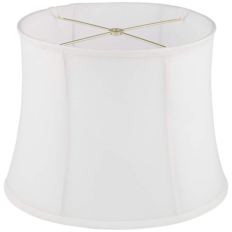 Image 5 Springcrest White Drum Lamp Shades 11.5x13.5x10 (Spider) Set of 2 more views