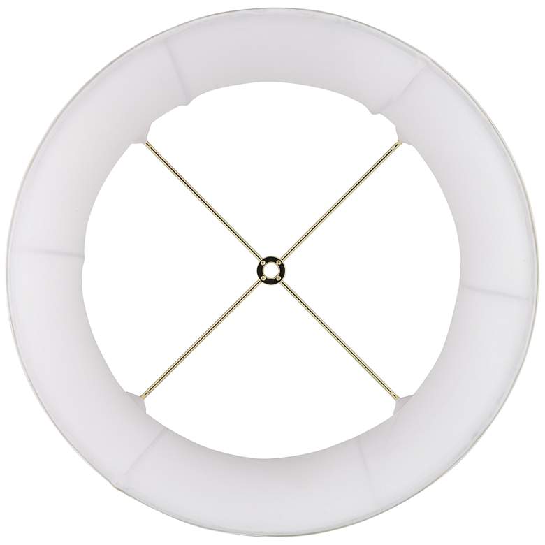 Image 6 Springcrest White Drum Lamp Shades 11.5x13.5x10 (Spider) Set of 2 more views
